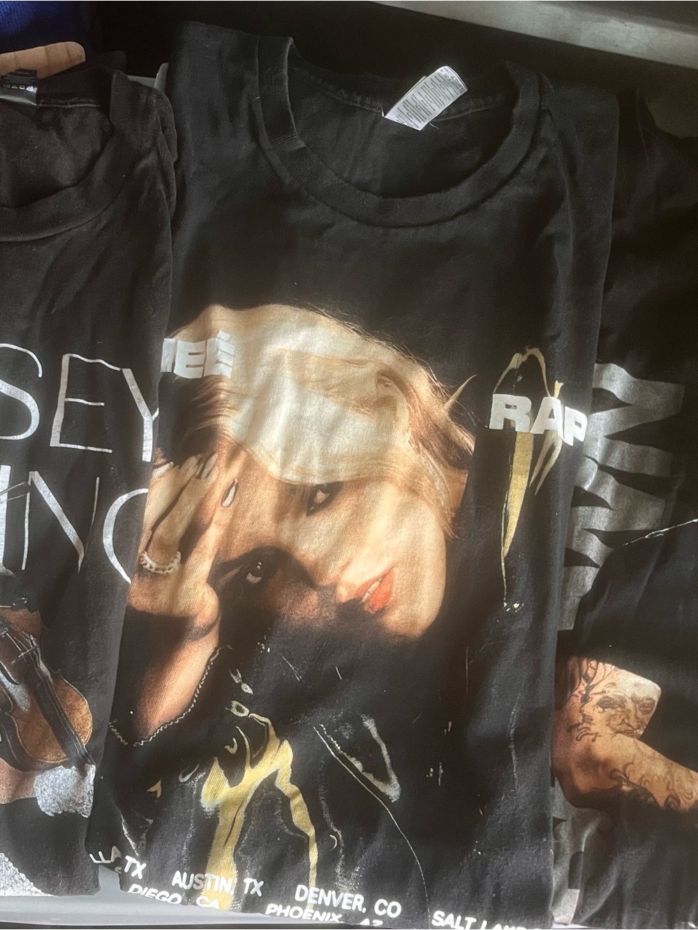 3 lg band Music Tour shirt bundle Lindsey Stirling Kane Brown renee rap b1